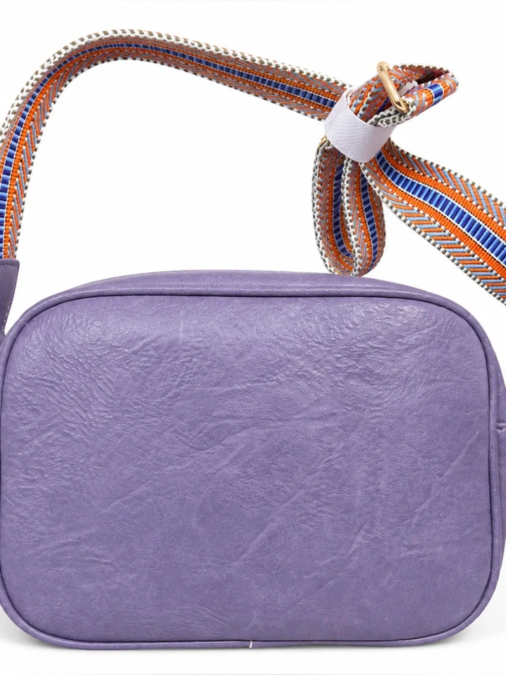 Purple Quilted Crossbody Bag Colorful Adjustable Guitar Strap New Boutique Purse